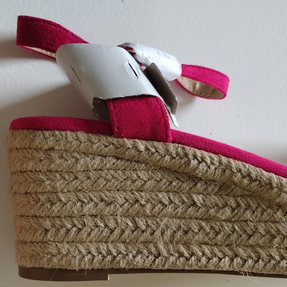 Banana Republic Platform Strappy Espadrille Maui Rose, Size 9 - Picture 12 of 14